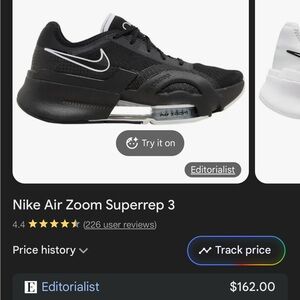 NIKE Women's Superrep Go Sneakers, 6.5